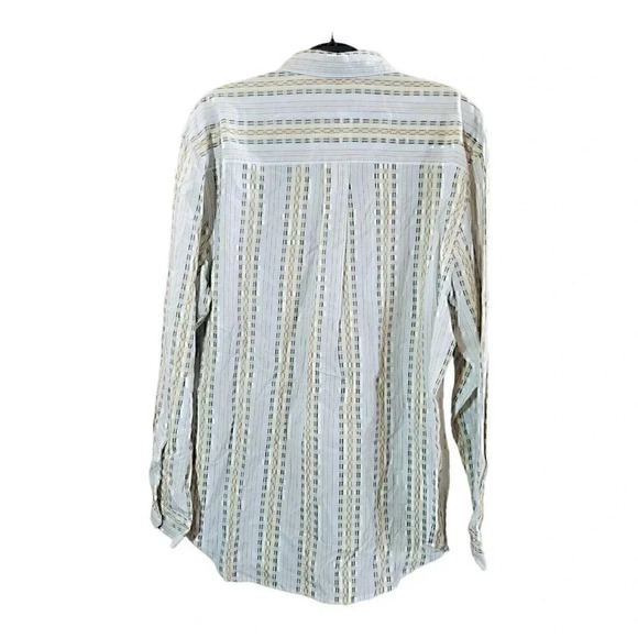 The Territory Ahead Mens Large Long Sleeve Button Down Shirt 100 Cotton Striped - Picture 2 of 10